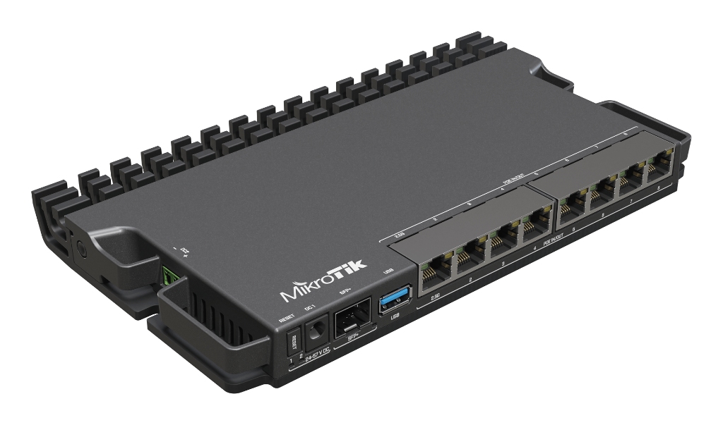 MikroTik RB5009UPr+S+IN - 8 Port PoE-Out Firewall Router